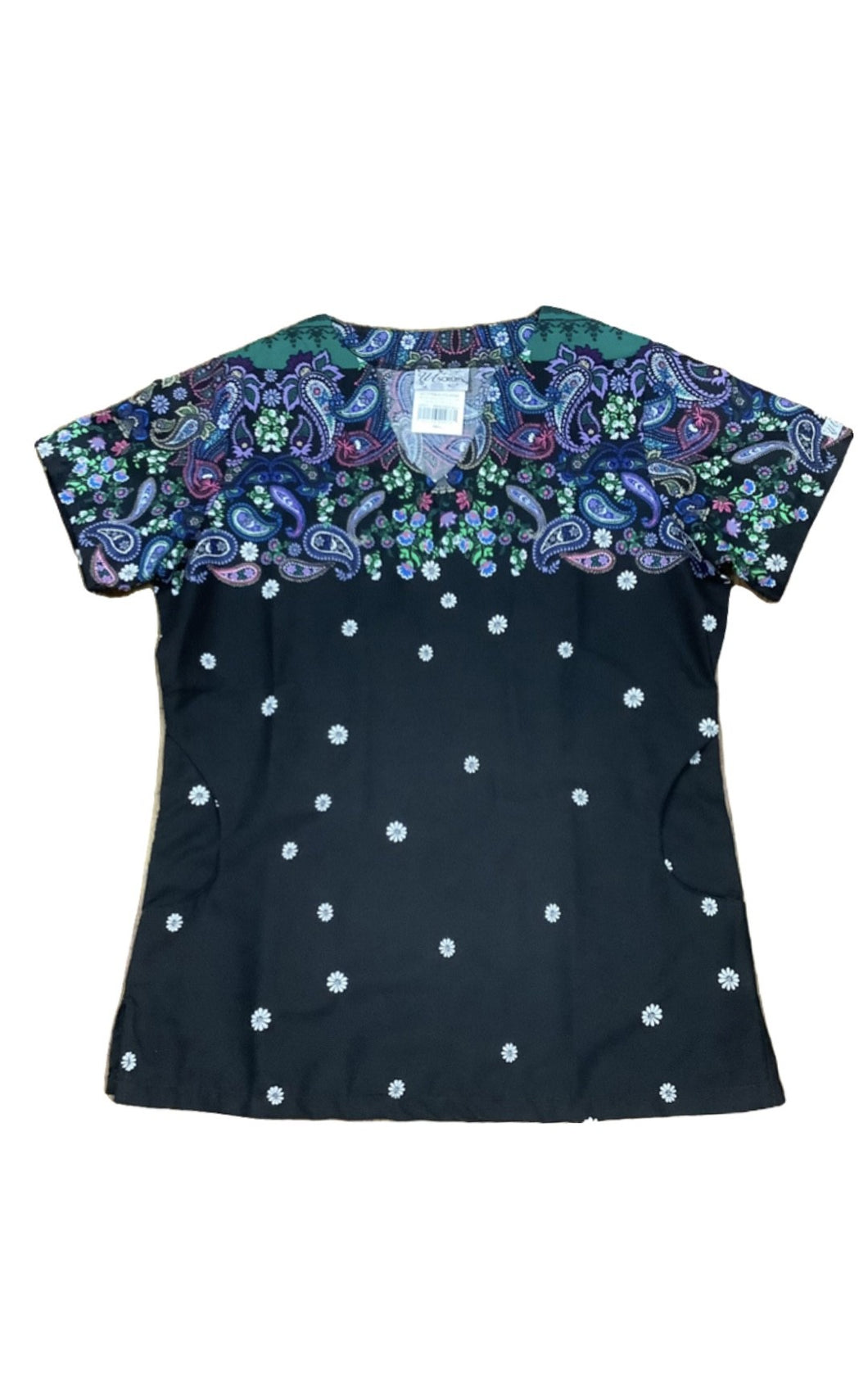 Fun Scrubs Dreamy Paisley Black