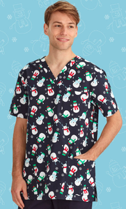 Mens Christmas Snowman Midnight Navy