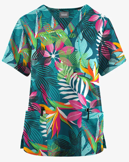 Fun Scrubs Kaleidoscope Jungle