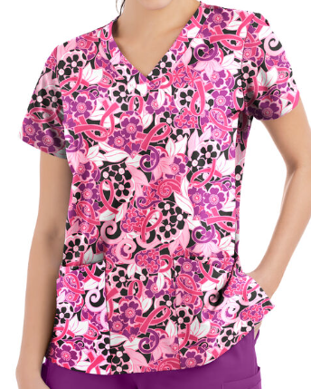 Fun Scrubs Pink Ribbon Bouquet