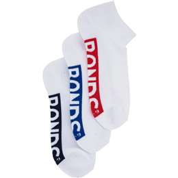 BONDS SOCKS LOWCUT 3PK SIZE 5-8